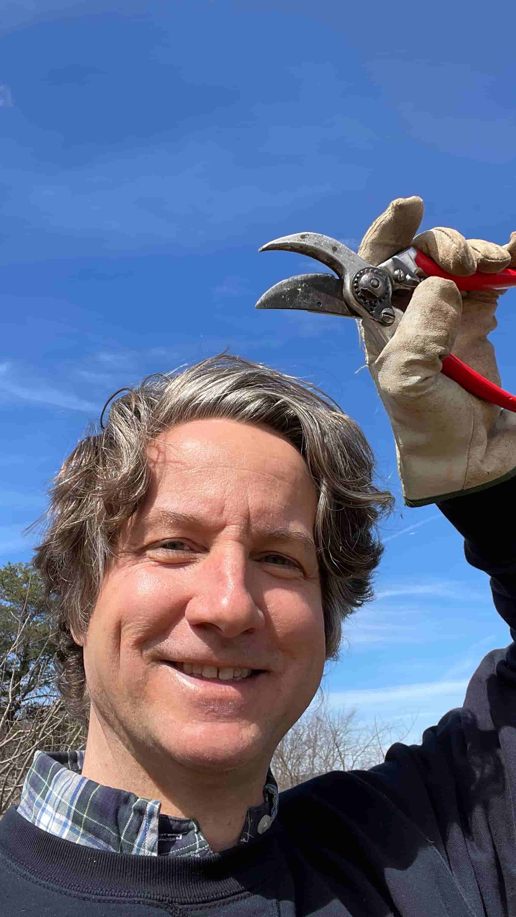 David All with pruning shears — Arlington Tree Co.